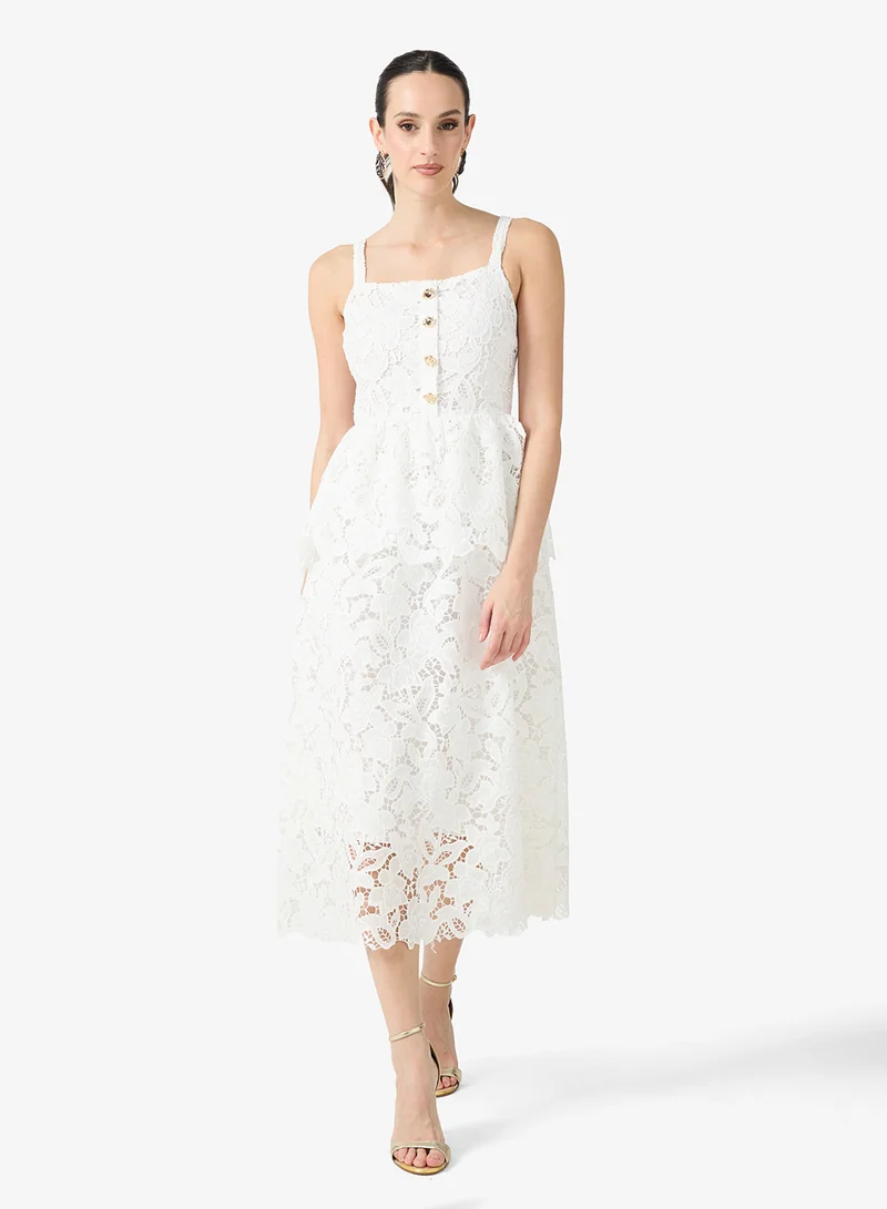 Ella Limited Edition  Lace A-line Layered Dress for Women | Best Price UAE